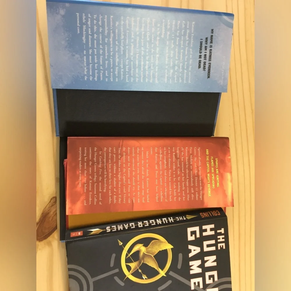 Hunger Games Trilology Books - Hunger Games, Catching Fire, & Mockingjay Collins